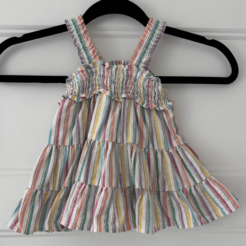 GAP Baby Striped Dress with Multicolor Pattern
